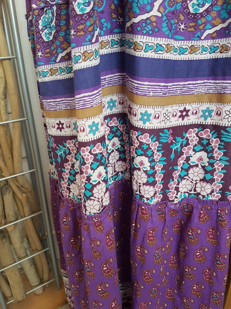 Long purple and multicolored dress – photo 3